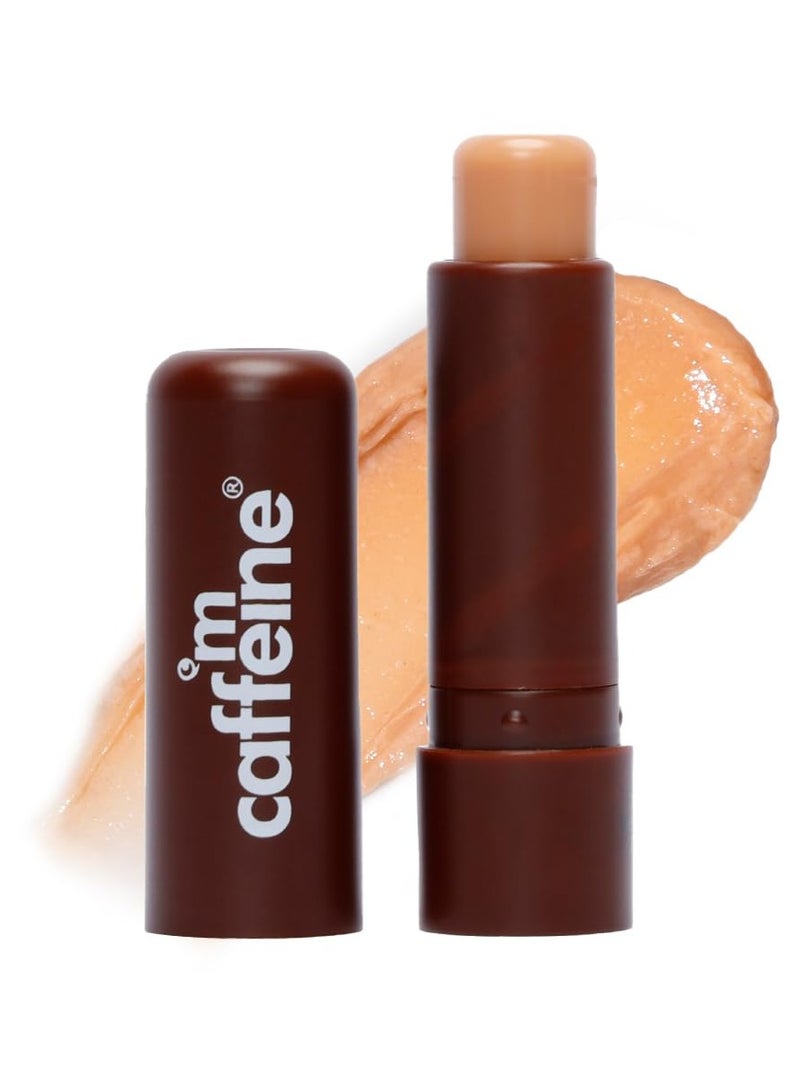 إم كافيين بلسم شوكو للشفاه بعامل حماية من الشمس بعامل حماية من الشمس +20 للشفاه الجافة والمتشققة | ترطيب الشفاه على مدار 24 ساعة | زبدة الكاكاو والكافيين للنساء والرجال، 1 عدة، بيج - Image 1