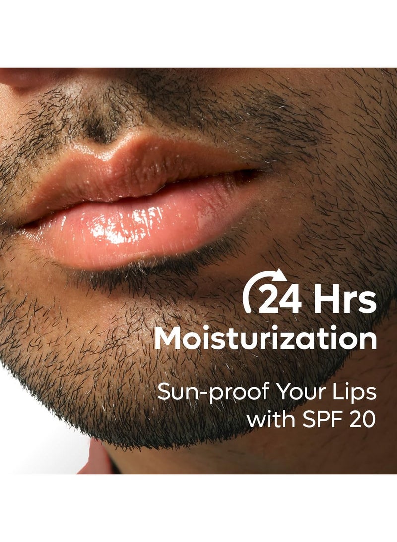 إم كافيين بلسم شوكو للشفاه بعامل حماية من الشمس بعامل حماية من الشمس +20 للشفاه الجافة والمتشققة | ترطيب الشفاه على مدار 24 ساعة | زبدة الكاكاو والكافيين للنساء والرجال، 1 عدة، بيج - Image 2