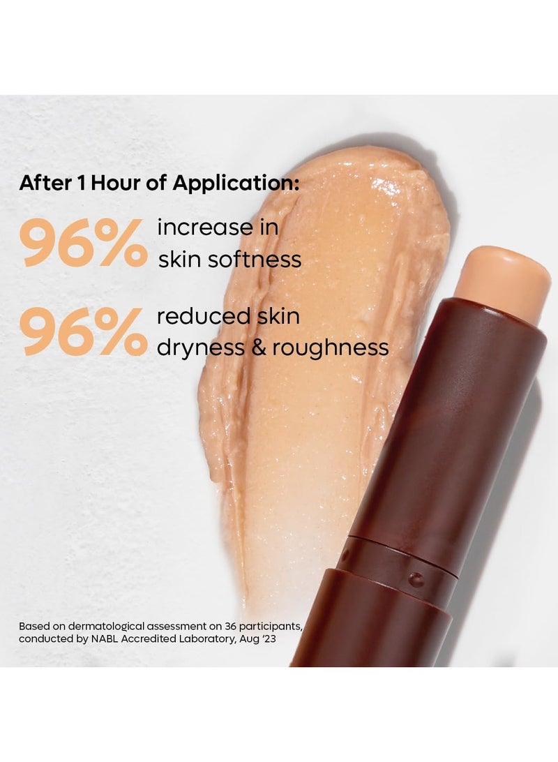 إم كافيين بلسم شوكو للشفاه بعامل حماية من الشمس بعامل حماية من الشمس +20 للشفاه الجافة والمتشققة | ترطيب الشفاه على مدار 24 ساعة | زبدة الكاكاو والكافيين للنساء والرجال، 1 عدة، بيج - Image 3