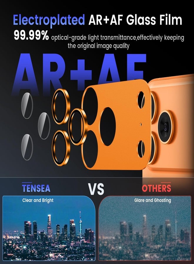 تينسي واقي عدسة كاميرا Tensea لهاتف iPhone 17 Pro، غطاء معدني من سبائك الألومنيوم والزجاج المقوى، ملحقات واقي شاشة الكاميرا، مناسب للجراب - Image 3