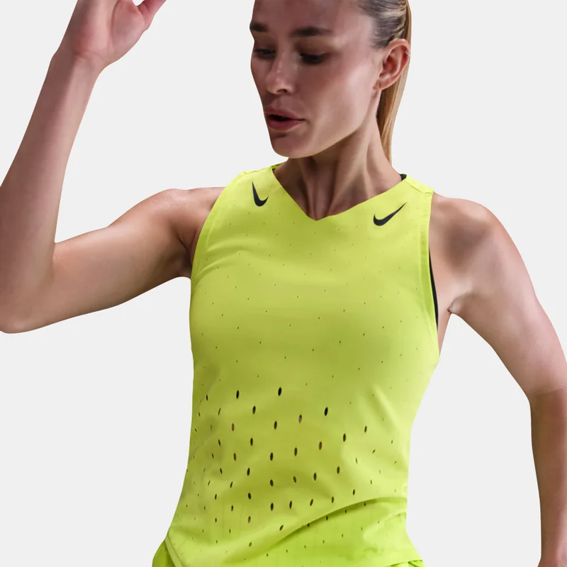 Nike Green Women's AeroSwift Dri-FIT ADV Running Vest for Women | Best Price UAE