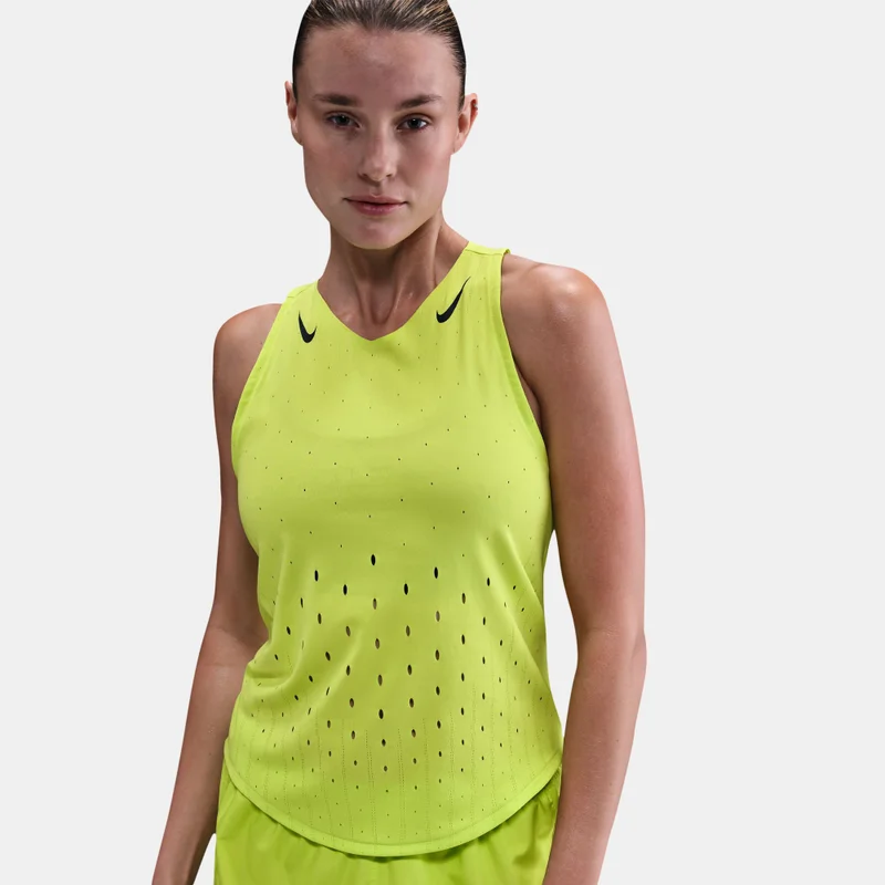 Nike Green Women's AeroSwift Dri-FIT ADV Running Vest for Women | Best Price UAE