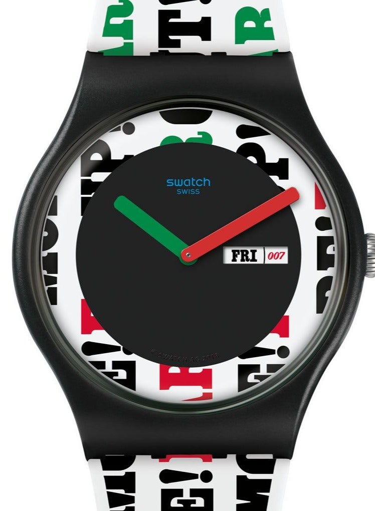 Swatch Unisex On Her Majesty'S Secret Service Quartz Movement Water Resistant Wrist Watch - 41 Mm  - Image 1