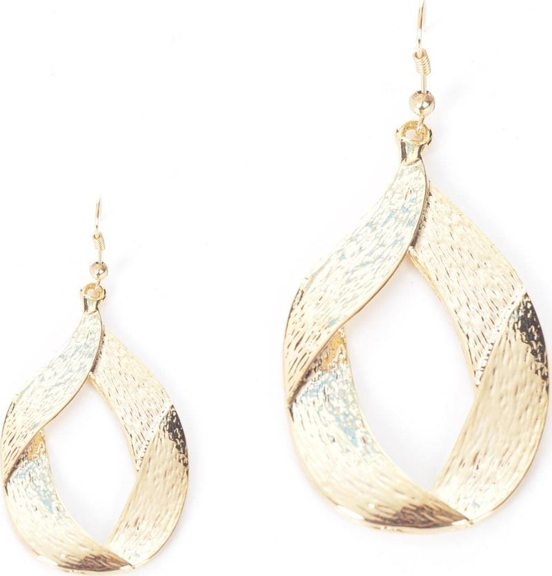 Labalaba Women's Gold Color Plated Spiral Earring  - Image 2