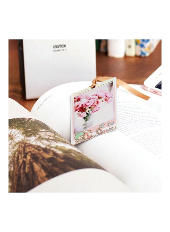 FUJIFILM Pack Of 10 Instant Film Photo Paper White/Pink/Brown - Image 3