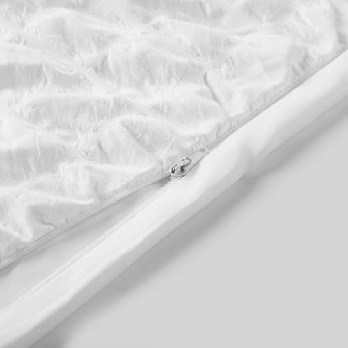 UhobeCap Weighted Blanket Cover, Seersucker, 48 * 72 Weighted Blanket Cover, 8 Corner Ties, Duvet Cover for Weighted Blanket, Blanket Cover only, Pillowcases not Included - Image 2