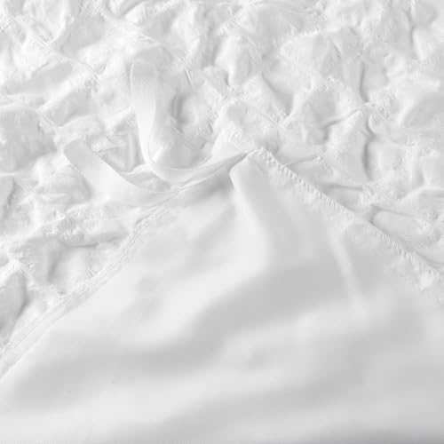 UhobeCap Weighted Blanket Cover, Seersucker, 48 * 72 Weighted Blanket Cover, 8 Corner Ties, Duvet Cover for Weighted Blanket, Blanket Cover only, Pillowcases not Included - Image 4