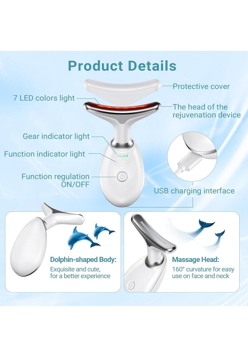 Loquat Neck Face Massager, Multifunctional Facial Massage Device, Face Sculpting Tool, Electric Tightening Massage Wireless for Skin Care Tightens and Lifting - Image 3