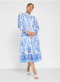 ELLA Monochrome Print Dress  - Image 4