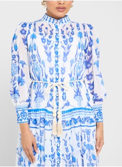 ELLA Monochrome Print Dress  - Image 3