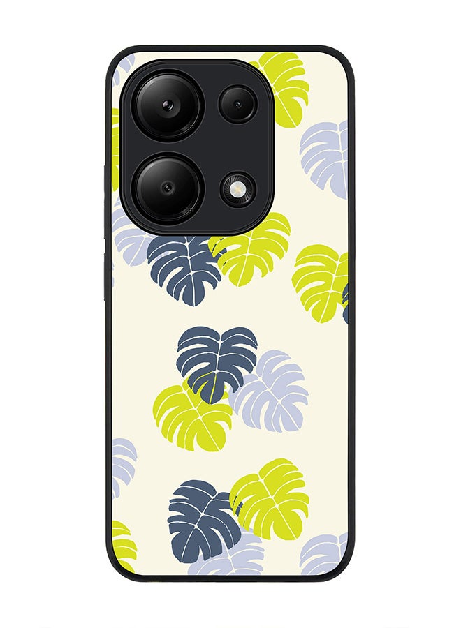 Stylizedd Rugged Black Edge Case for Xiaomi Redmi Note 13 Pro 4G / Xiaomi Poco M6 Pro 4G, Slim fit Case Thin Cover -  Island Leaves - Image 1