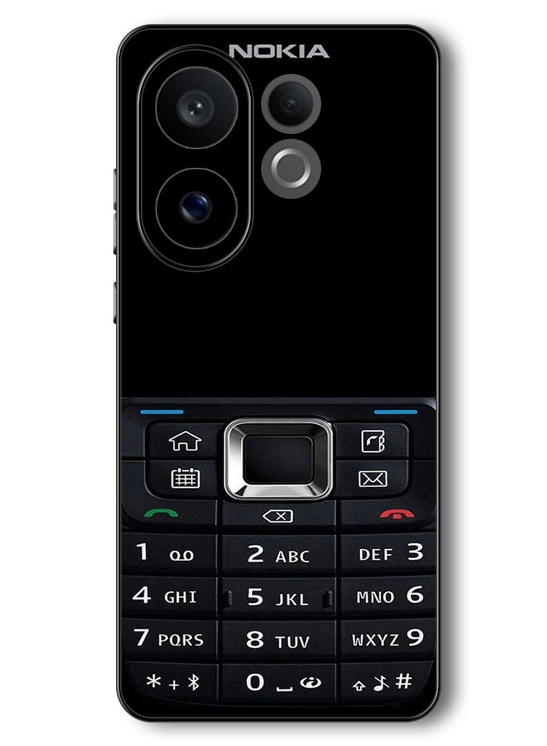 Theodor حافظة متوافقة مع فيفو V60 6.77 بوصة حماية مضادة للصدمات غلاف واقي بنمط الهاتف القديم - Image 1