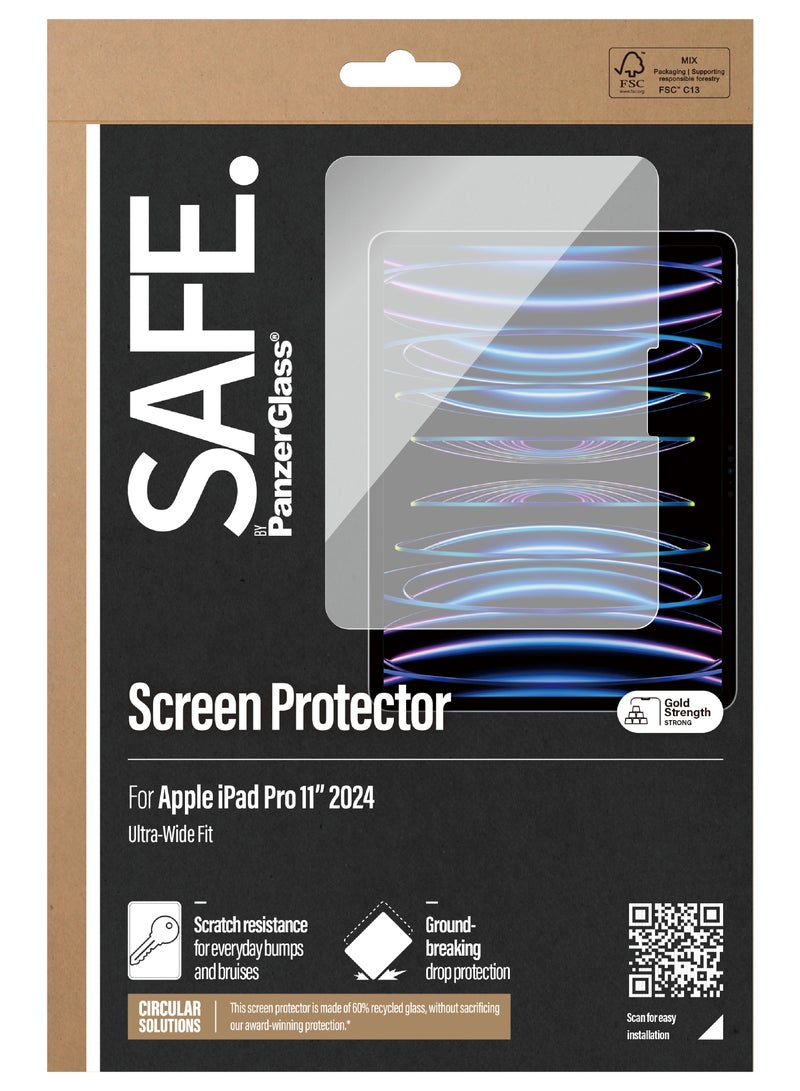 PanzerGlass واقي شاشة آمن من PanzerGlass® لجهاز iPad Pro مقاس 11 بوصة (2024) | ملائم للغاية - Image 3
