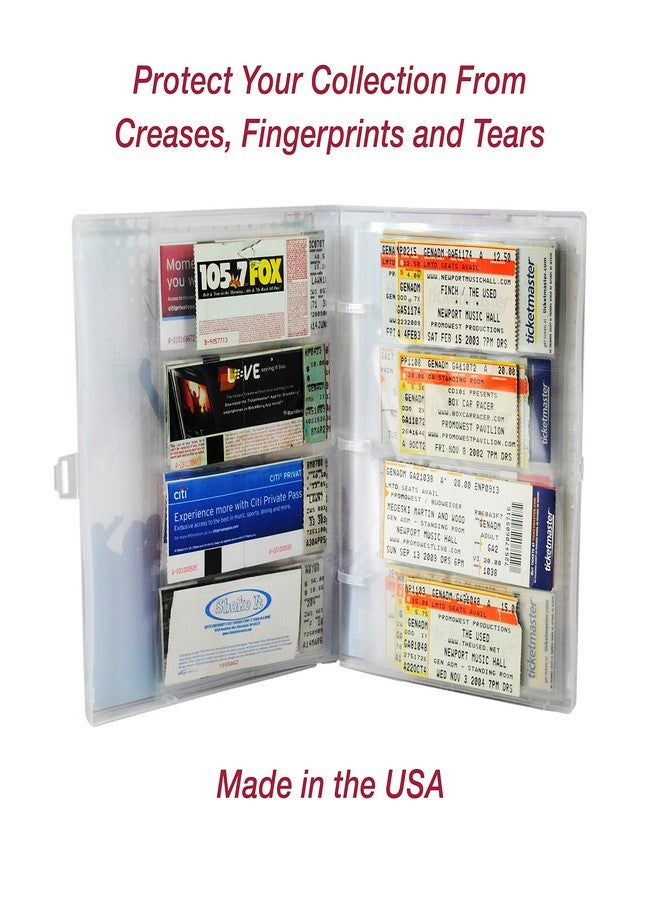 EnvyPak Four Pocket Sheet Protector Refill Pages - Top Loading, Clear, Archival Safe - Each Pocket Can Hold 2x5 Paper Such as Concert Ticket Stubs - Pack of 20 Pages - Image 5