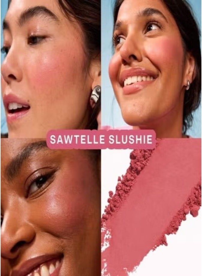 Tower 28 GetSet Matte Setting Powder Blush ,   Sawtelle Slushie - pink 4g – Long-Lasting Shine Control & Natural Finish - Image 2