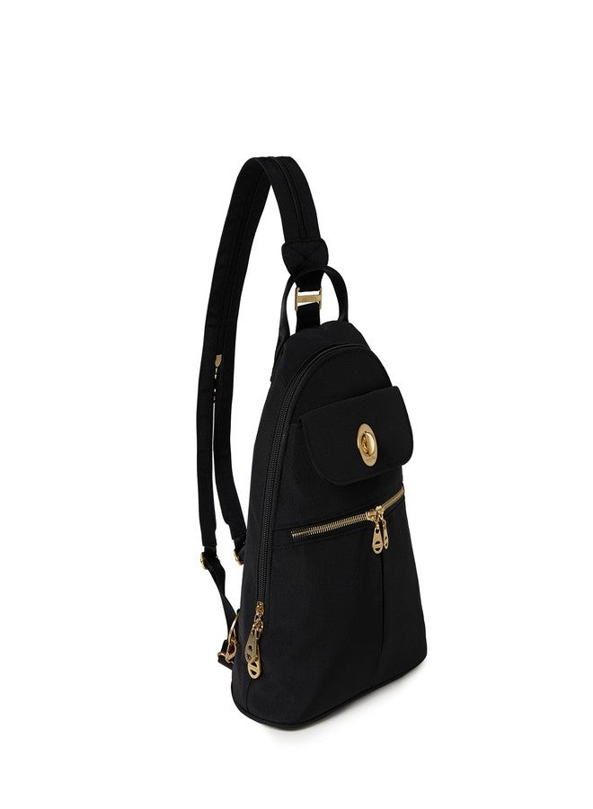 Baggallini Naples Convertible Backpack - Travel Sling Crossbody - 12" Nylon Handbag w/RFID & Padded Tablet Sleeve - Image 4