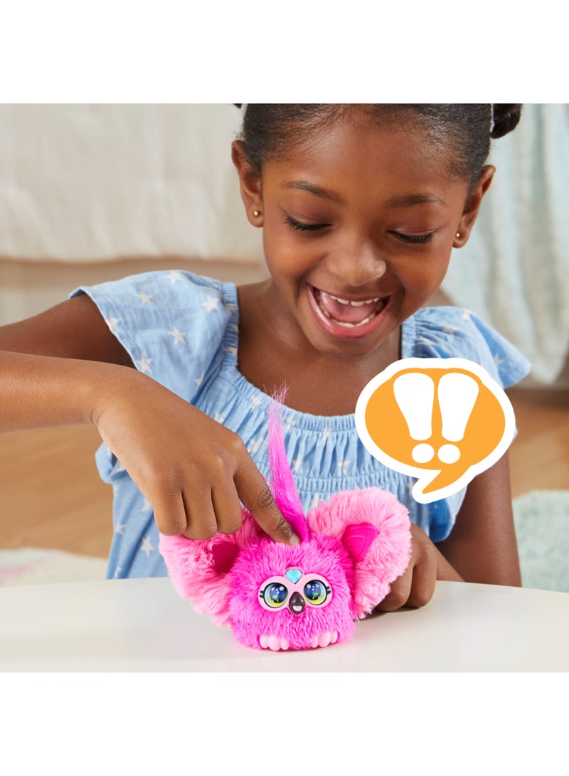 Furby Furblets Flo-Flo Mini Friend, Electronic Plush Toys for Girls & Boys 6+, Pink Flamingo, Speaks Furbish & Plays Music, Series 4 - Image 2