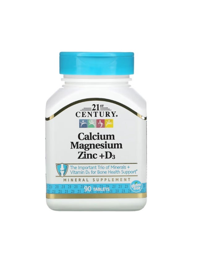 21st Century Calcium Magnesium Zinc + D3 90 Tablets - Image 1