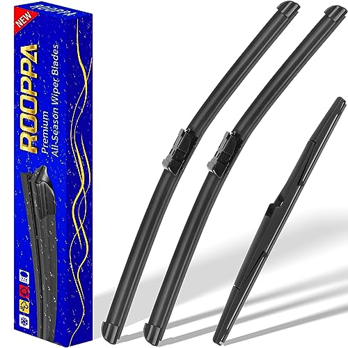 Rooppa 3 wipers Replacement for 2016-2021 Lexus RX350/2016-2022 Lexus RX450h, Windshield Wiper Blades Original Equipment Replacement - 26"/20"/16" (Set of 3) Top Lock - Image 1
