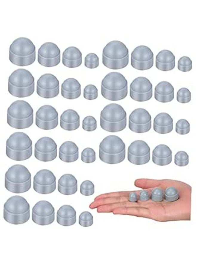 40 Piece Hexagon Nut Cover Set M6 M8 M10 Plastic Caps for Bolt Protection Home Industrial Use - Image 1