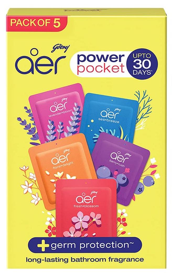 Godrej Aer Power Pocket Assorted 5 x 10g - Image 1