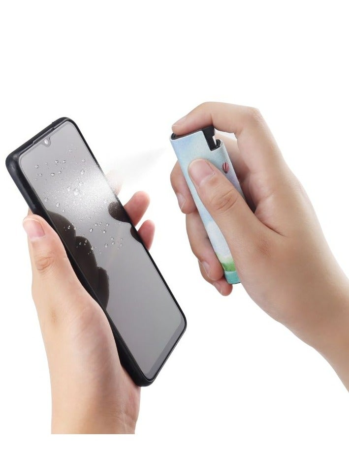CARE AND SMILE Screen Cleaner Spray for Phones Laptops Tablets & Touchscreens. All-in-One Screen Cleaning Kit with Spray Bottle
