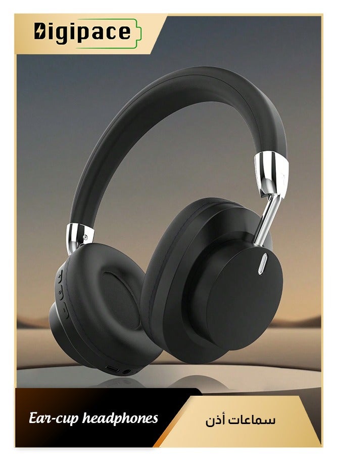 Digipace Wireless Headphones, Bluetooth Over Ear Headsets , Hi-Fi Audio, 60H Playtime, Touch Control, Foldable Lightweight, On-Ear Headphones for Girls Women, Travel, Work - Image 1