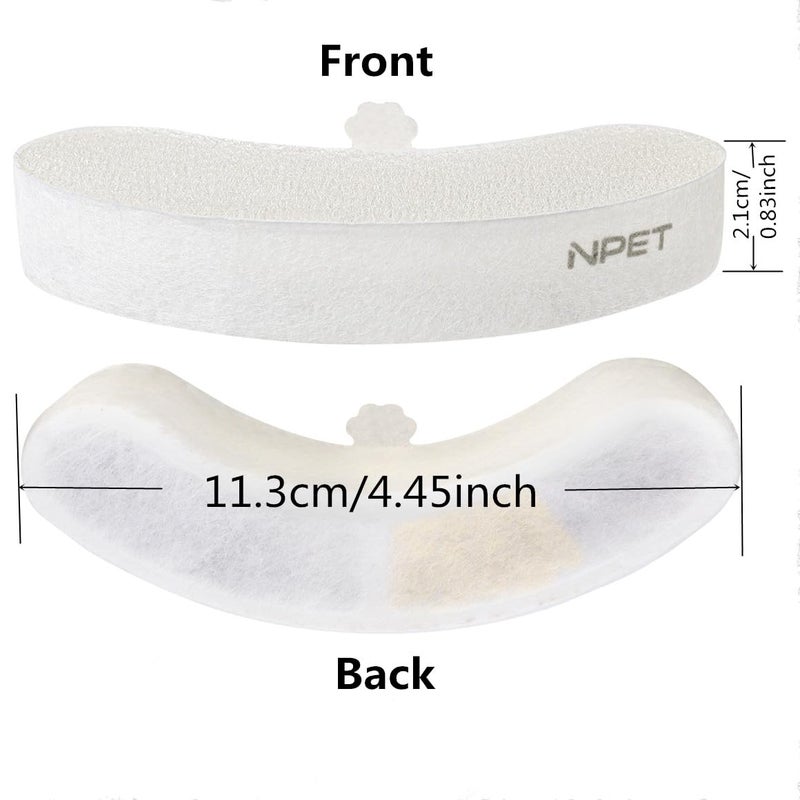 NPET Upgraded Design 4 Pack Replacement Filters for WF050/WF100 Cat Fountain and WF210 Stainless Steel Pet Water Dispenser - Image 2