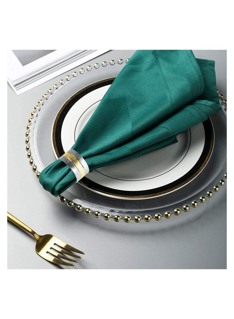 Zikra Napkin Rings, 4Pcs Metal Gold Round Napkin Rings Buckles for Table Decorations, Wedding, Dinner, Parties, Frosted Napkin Ring Metal Stainless Steel Napkin Ring Hotel Catering Supplies Tableware - Image 5