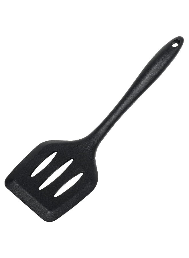 شيف كرافت ملعقة تقليب فاخرة المتوافقة مع غسالة الصحون سيليكون بلون أسود وبمقاس 11.75 بوصة 13610 - Image 1