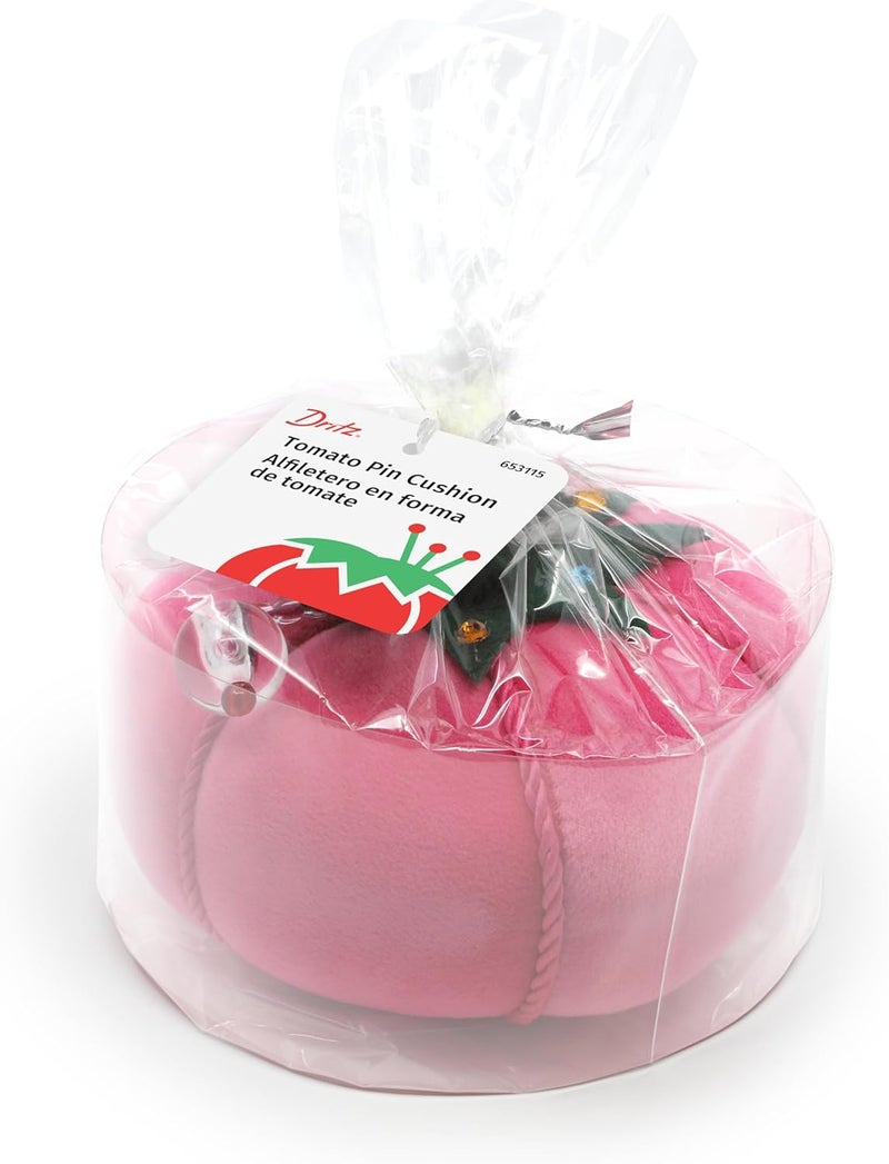 Dritz 653115 Tomato Pin Cushion Pink Velvet 85313 - Image 2