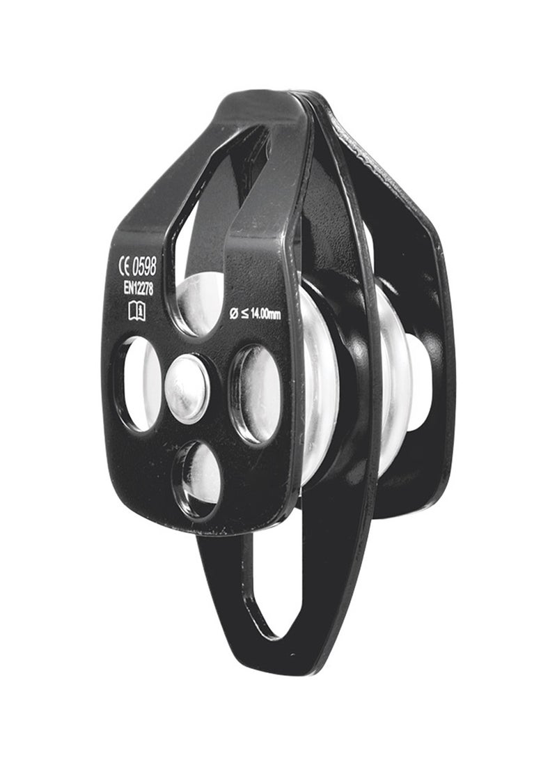 Karam Karam AP 013 Aluminum Double Pulley Single Side Attachment Black