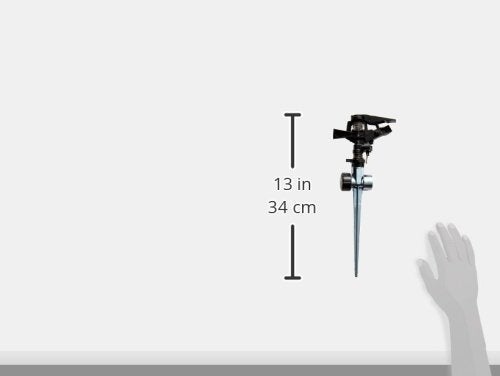 Orbit SunMate Hose-End 58362N Impact Sprinkler on Zinc Spike, 2-Pack, Black - Image 2