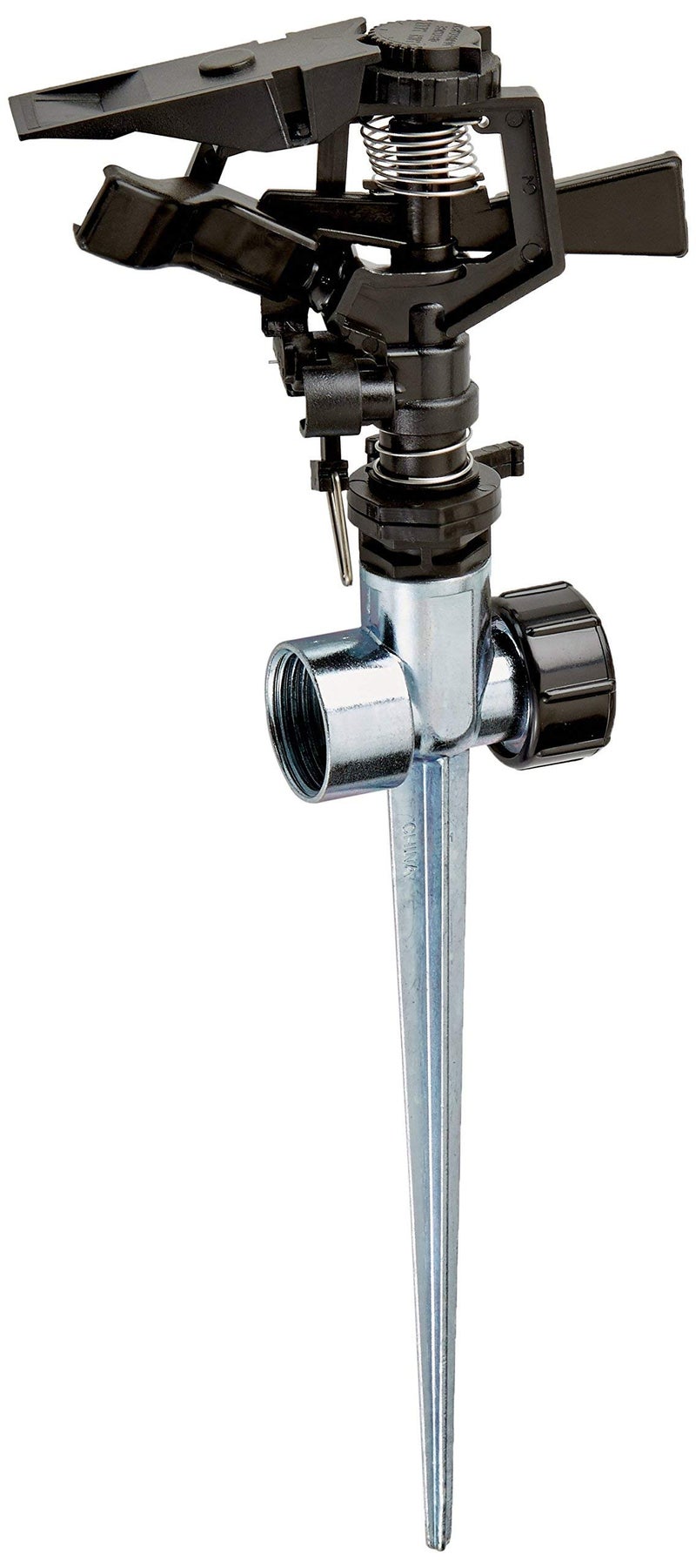 Orbit SunMate Hose-End 58362N Impact Sprinkler on Zinc Spike, 2-Pack, Black - Image 3