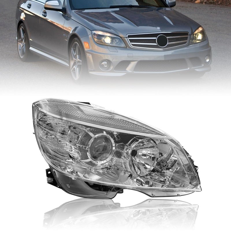 مجموعة مصابيح الهالوجين اليمنى JHRISE لمرسيدس بنز W204 C Class C300 C230 C350 2008-2011