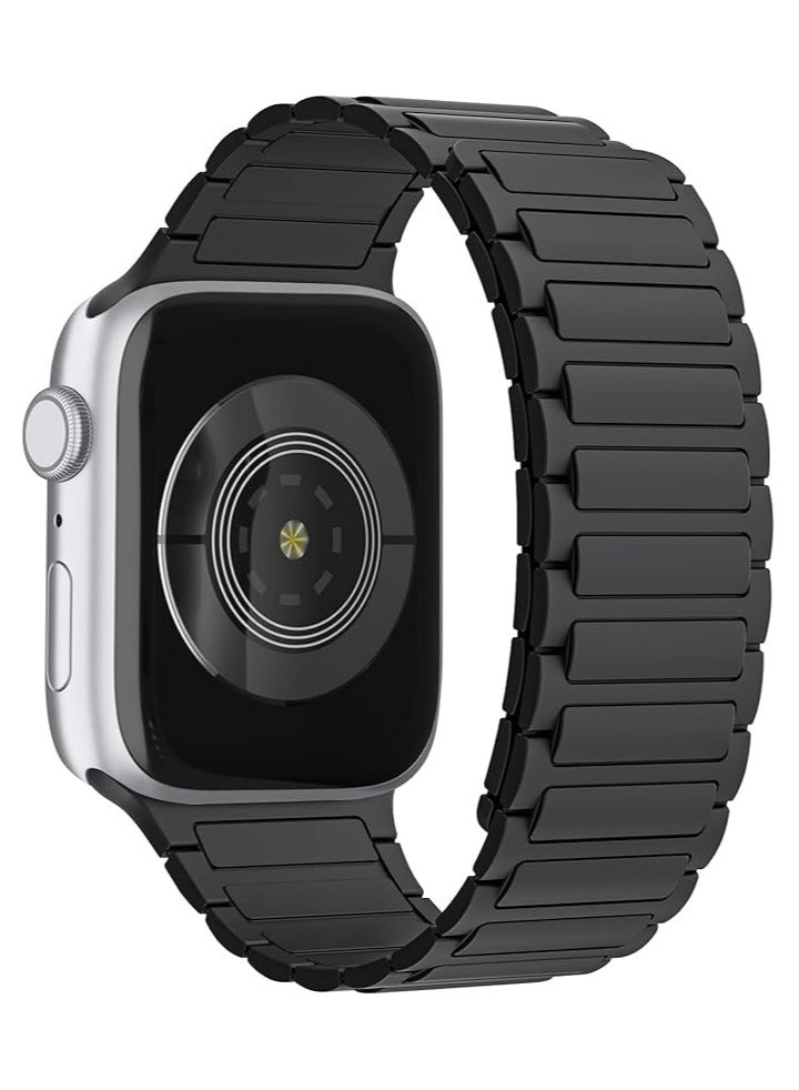 Angola Panda Silicone Magnetic Bands Compatible with Apple Watch Band，Soft silicone waterproof strap wrist strap 49/45/46/44/42,Silicone Straps Designed for iWatch Series Ultra/8/7/6/5/4/3/2/1/SE Women Men  - Image 2