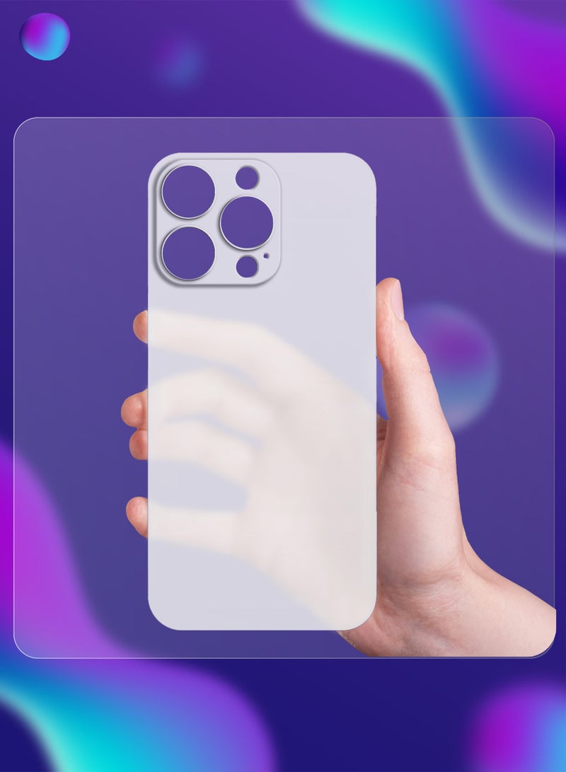 CATANES 2Packs Thin Case for iPhone 16 Pro , Back Cover Sturdy Durable Ultra-Thin Case Drop Protection Cover Clear with 3D Screen Protector - White - Image 3