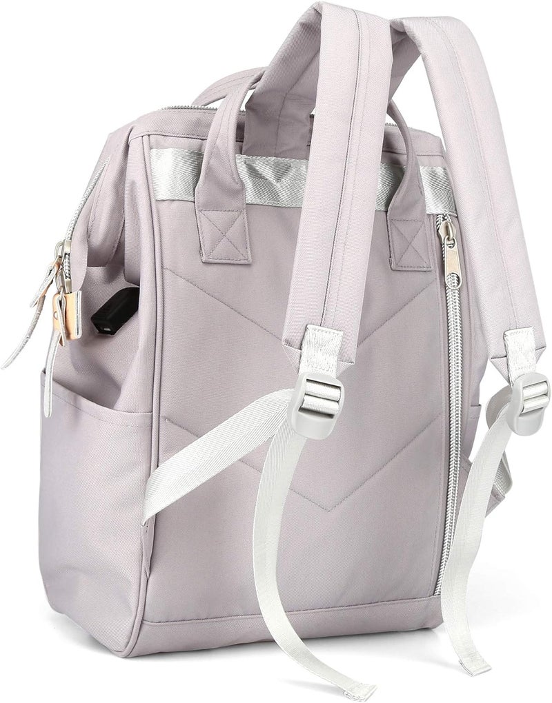 Himawari Laptop Backpack Travel Backpack With USB Charging Port Large Diaper Bag Doctor Bag School Backpack for Women&Men - Image 3