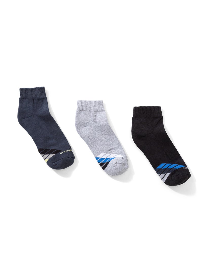 COTTONIL Pack Of 6 Cotton Half Towel Socket Socks Code 44 - Image 2