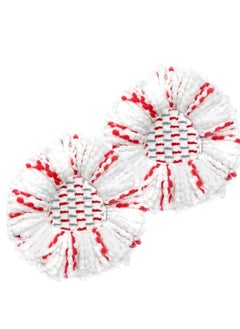 Zalcoon 2 Pack Upgraded Deep Clean Refill Compatible with Vileda EasyWiring / Ocedar Spin Mop & Bucket System Microfiber Mop Heads Refill for Easywring, 40% More Cleaning Power, Scrub Pad  - Image 1