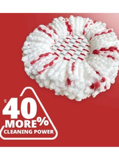 Zalcoon 2 Pack Upgraded Deep Clean Refill Compatible with Vileda EasyWiring / Ocedar Spin Mop & Bucket System Microfiber Mop Heads Refill for Easywring, 40% More Cleaning Power, Scrub Pad  - Image 2
