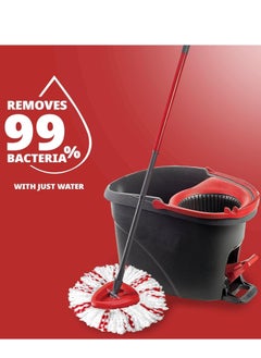 Zalcoon 2 Pack Upgraded Deep Clean Refill Compatible with Vileda EasyWiring / Ocedar Spin Mop & Bucket System Microfiber Mop Heads Refill for Easywring, 40% More Cleaning Power, Scrub Pad  - Image 3