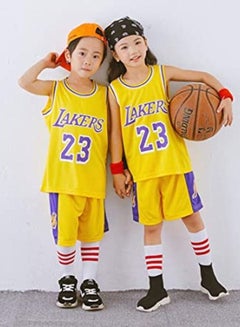 Boys Girls LeBron James #23 Los Angeles Lakers Basketball Jersey