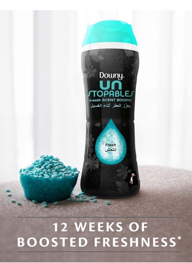 Downy - Unstopables In Wash Freshness And Scent Booster Beads Fresh Scent 963 g Blue - Image 1