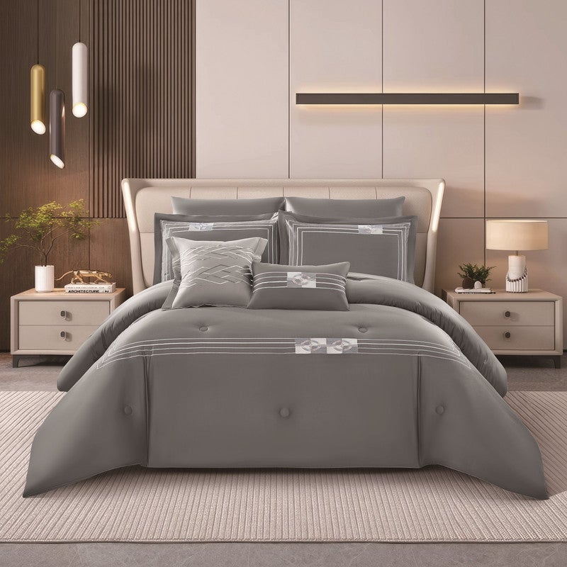 LEVORE 100% Cotton Summer Luxury Bedspread for Double Bed Size 200x200 cm, 8 Pieces, 250 Thread Count - Image 1