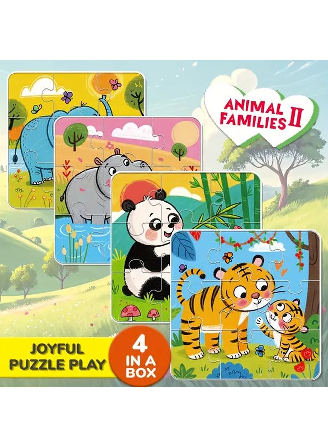 2 Boxes 72 Pcs Parent Child Animal Jigsaw Puzzles Educational Preschool Toy - Image 5