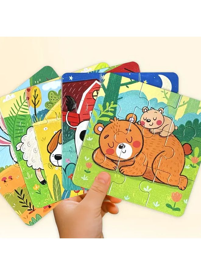 2 Boxes 72 Pcs Parent Child Animal Jigsaw Puzzles Educational Preschool Toy - Image 3