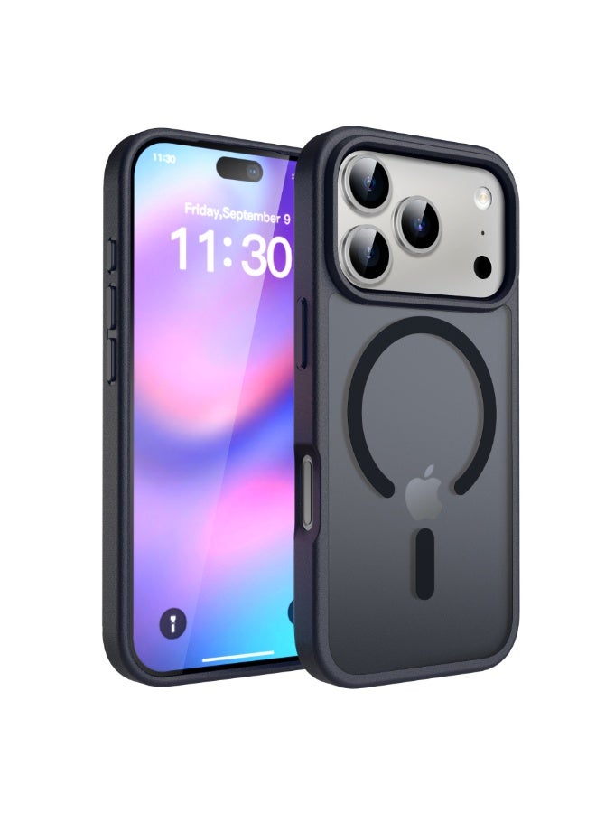 NIBEMINENT Silicone Magnetic Absorption Simple Protection Case With Magsafe For iPhone 15 Pro Max, Black - Image 2