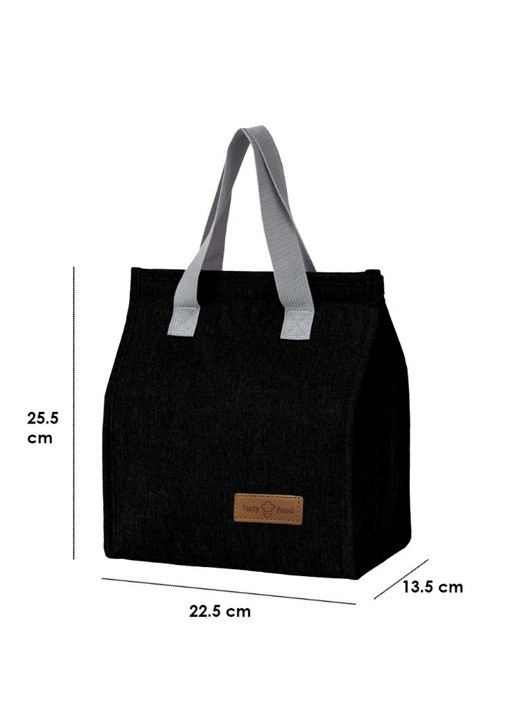 كامكو طقم حقائب غداء معزولة من كاشكو مكوّن من قطعتين – مجموعة حقائب حمل قابلة لإعادة الاستخدام ومقاومة للتسرّب – متوفرة باللون الرمادي أو الأسود أو الأزرق الكحلي – حقيبة تبريد حرارية كبيرة للعمل أو المدرسة أو المكتب أو السفر (عبوة من قطعتين: أسود ورمادي) - Image 2