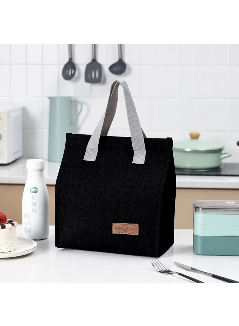 كامكو طقم حقائب غداء معزولة من كاشكو مكوّن من قطعتين – مجموعة حقائب حمل قابلة لإعادة الاستخدام ومقاومة للتسرّب – متوفرة باللون الرمادي أو الأسود أو الأزرق الكحلي – حقيبة تبريد حرارية كبيرة للعمل أو المدرسة أو المكتب أو السفر (عبوة من قطعتين: أسود ورمادي) - Image 5